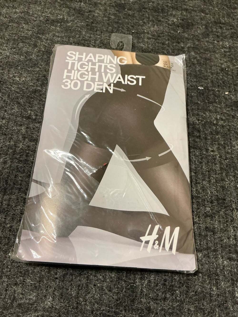 H&M Shaping Tights High Waist 30 Denier Black Size M